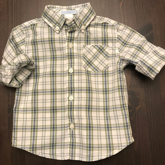 Janie and Jack Baby Boy Button Down Shirt 6-12 Mon - Picture 1 of 3